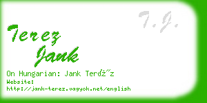 terez jank business card